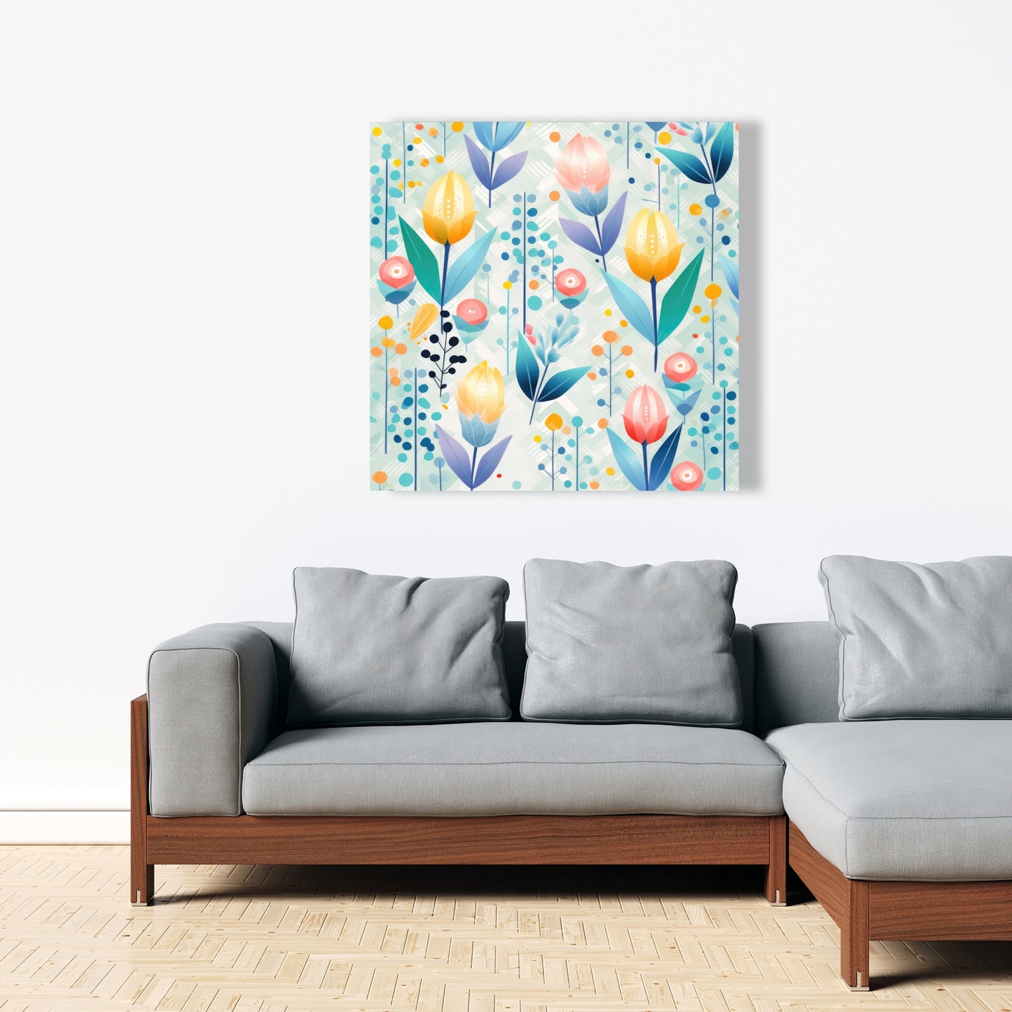 Calming Scents - Orange Canvas for Home Decor | Relaxing Art