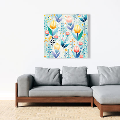 Calming Scents - Orange Canvas for Home Decor | Relaxing Art