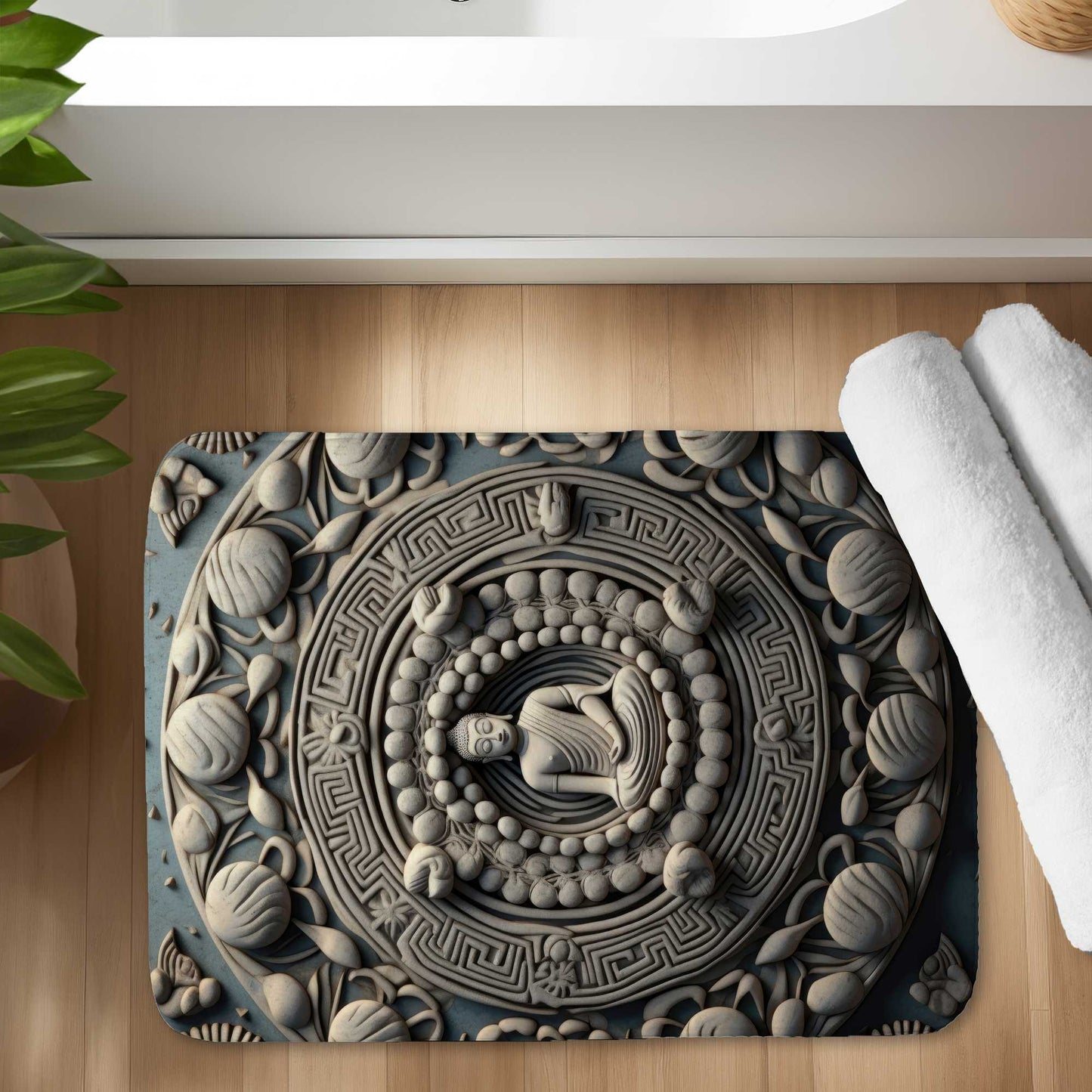 Spiritual Peace Bath Mat | Cozy Home Decor for Serenity