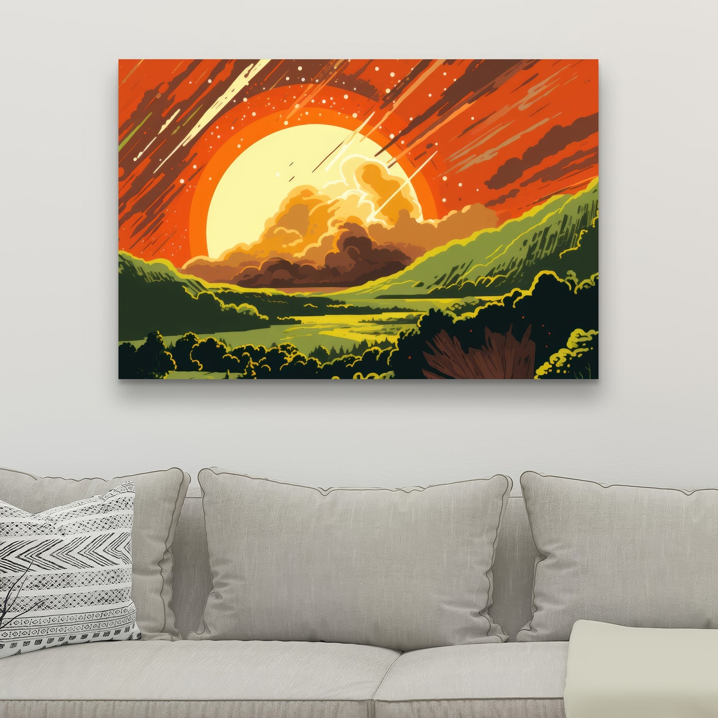 Last days Yellow Canvas for Home Decor - Brighten Your Space