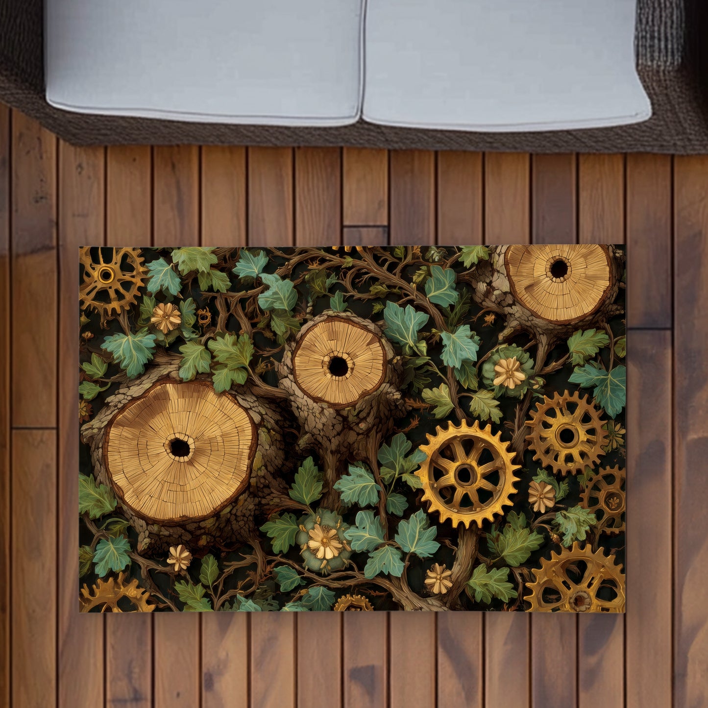 Tapis d'extérieur Hiding Gears - Une solution élégante pour la décoration intérieure
