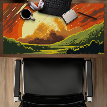 Last Days Orange Gaming Mat for Home Decor - Stylish Comfort