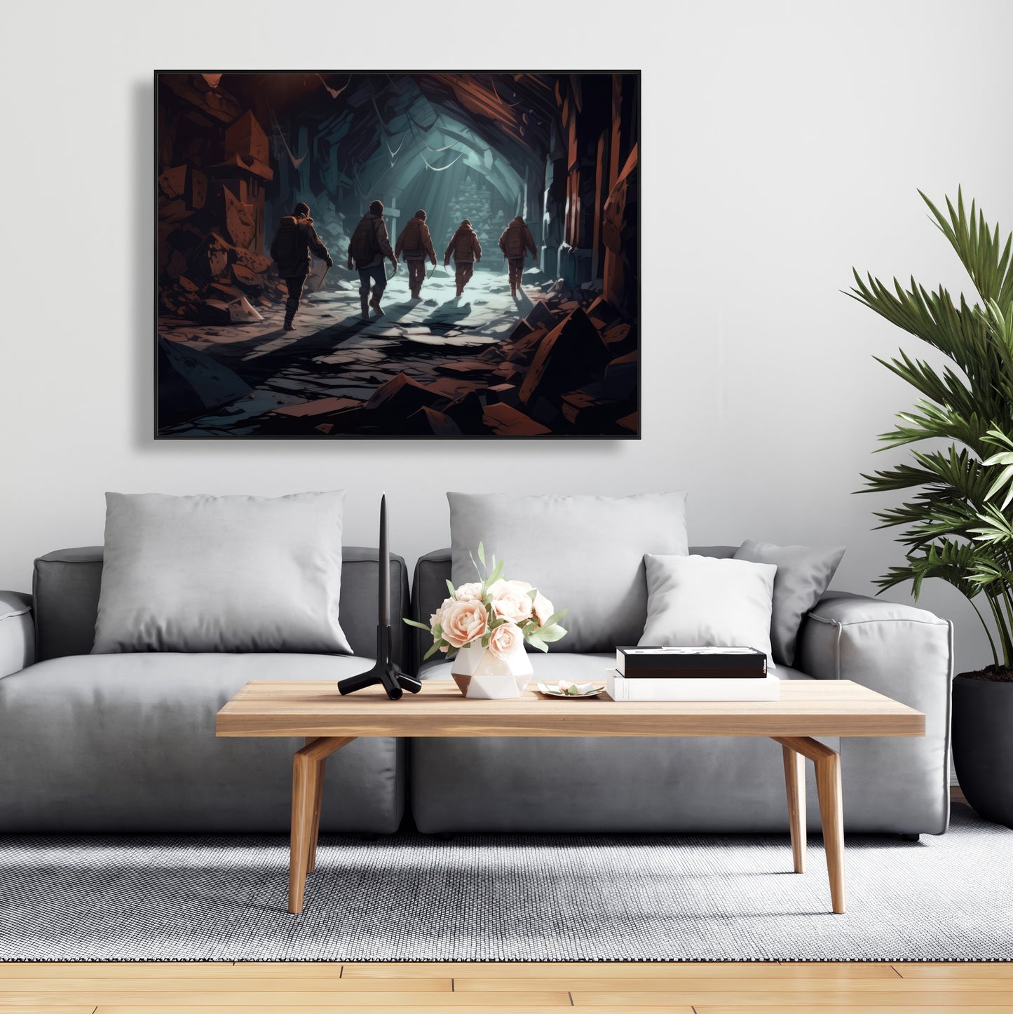 The catacombs - 36"x36" Framed canvas