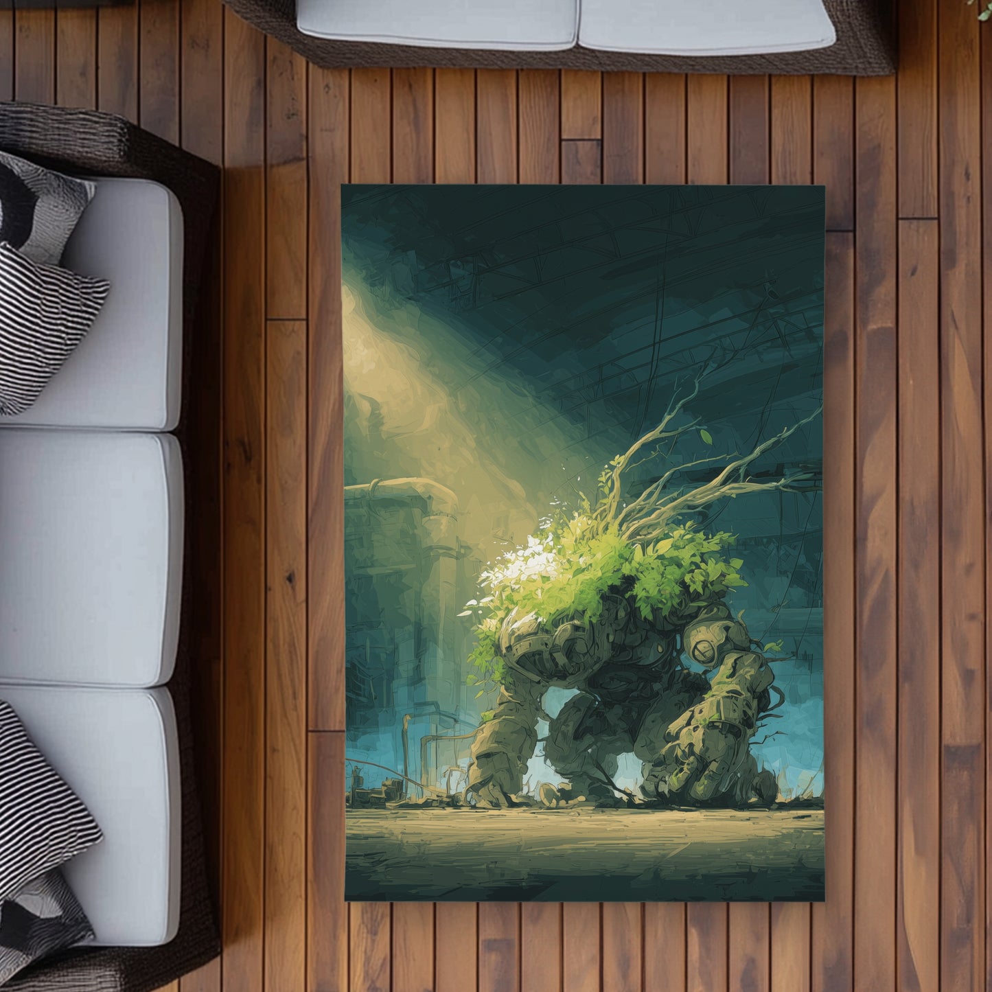 The Golem - Turquoise Outdoor Area Rug for Home Decor