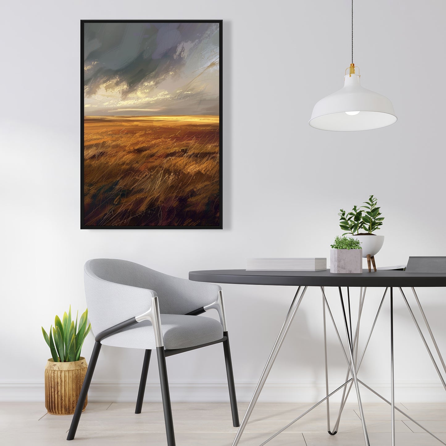 Before the storm - 36"x36" Framed canvas