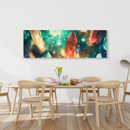 The Quest - Turquoise Canvas Wall Art for Home Decor
