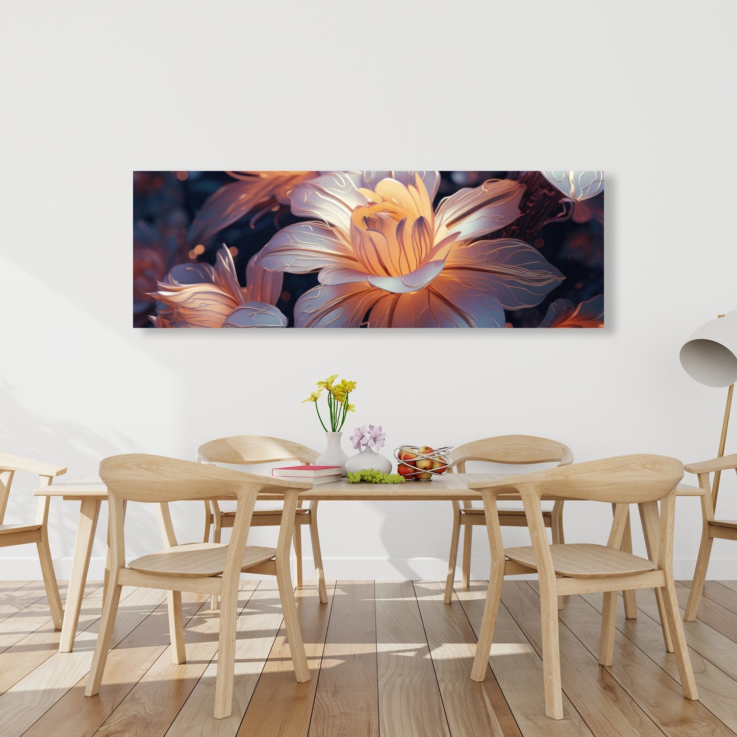 Pixie Flowers - White Canvas Home Decor for Elegant Spaces