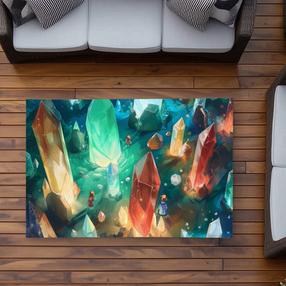 The Quest Turquoise Outdoor Area Rug | Home Decor Essentials