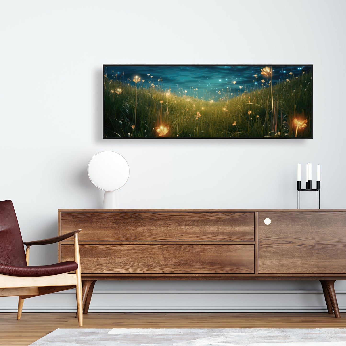 The night sky - 36"x36" Framed canvas
