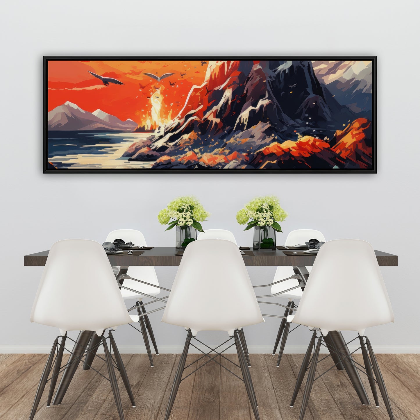 Towards danger - 36"x36" Framed canvas