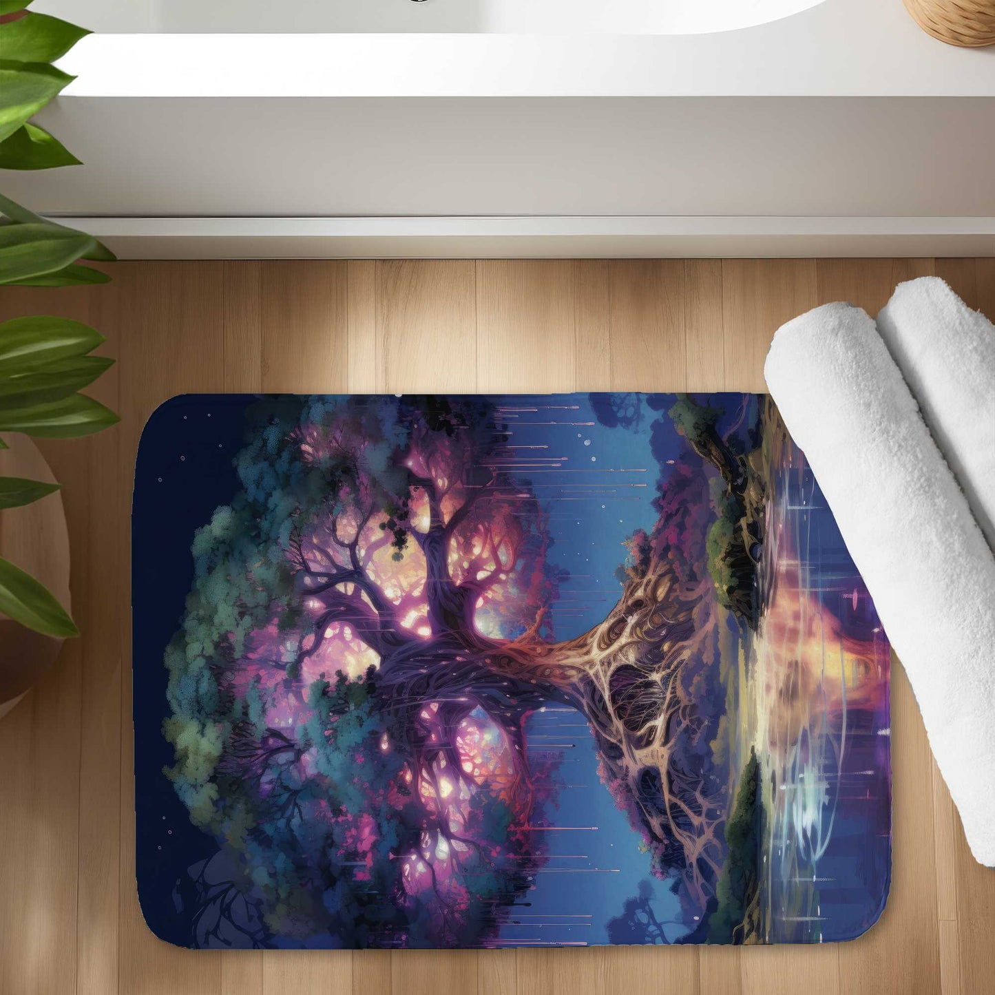 The Power of Nature Blue Bath Mat | Home Decor Essential