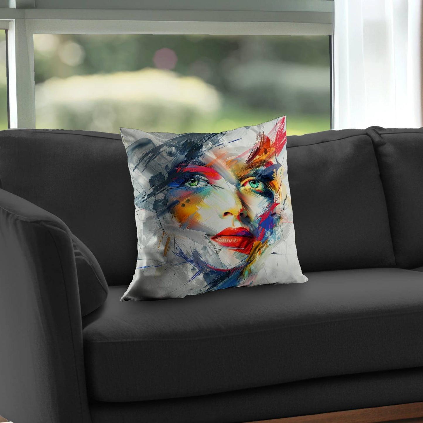 Abstract look - Throw pillow - Print on demand