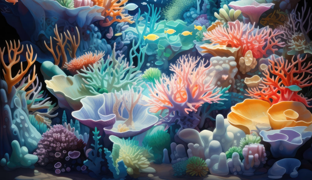 The reef - Desk mat - Print on demand