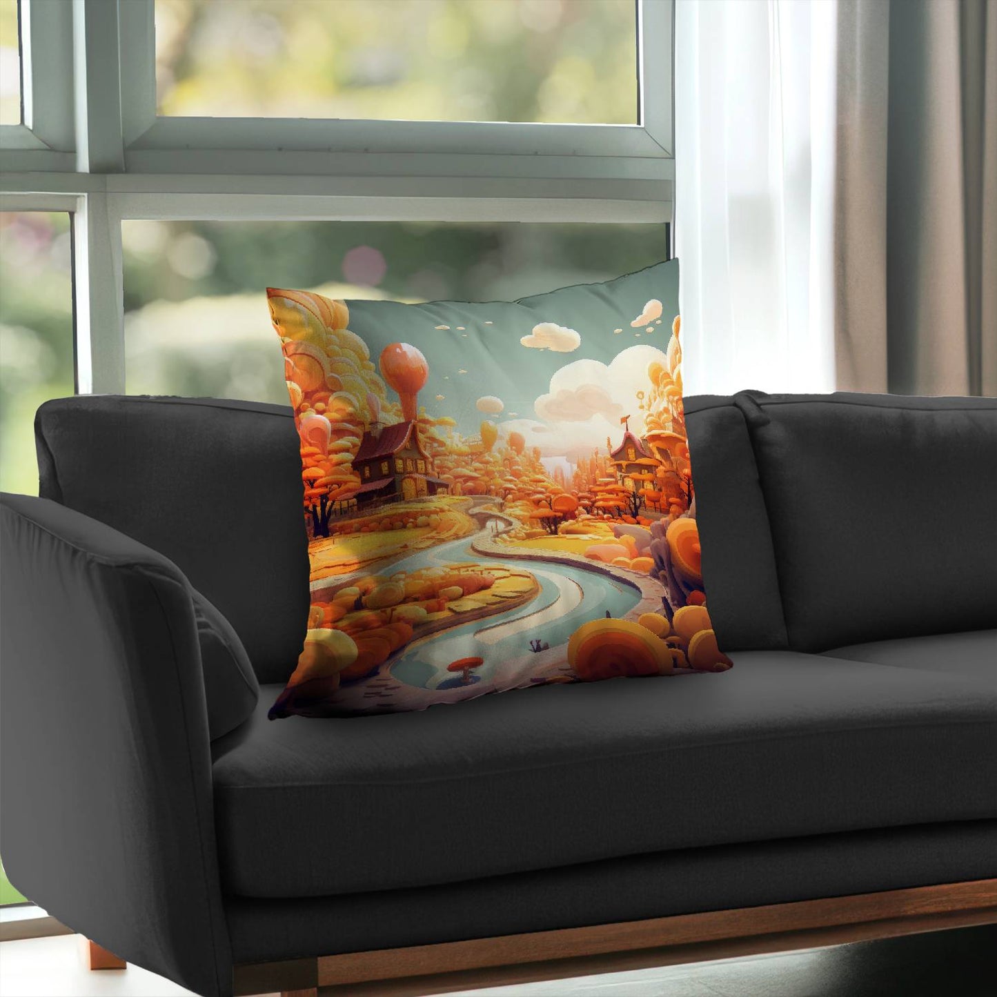 Honey land - Throw pillow - Print on demand