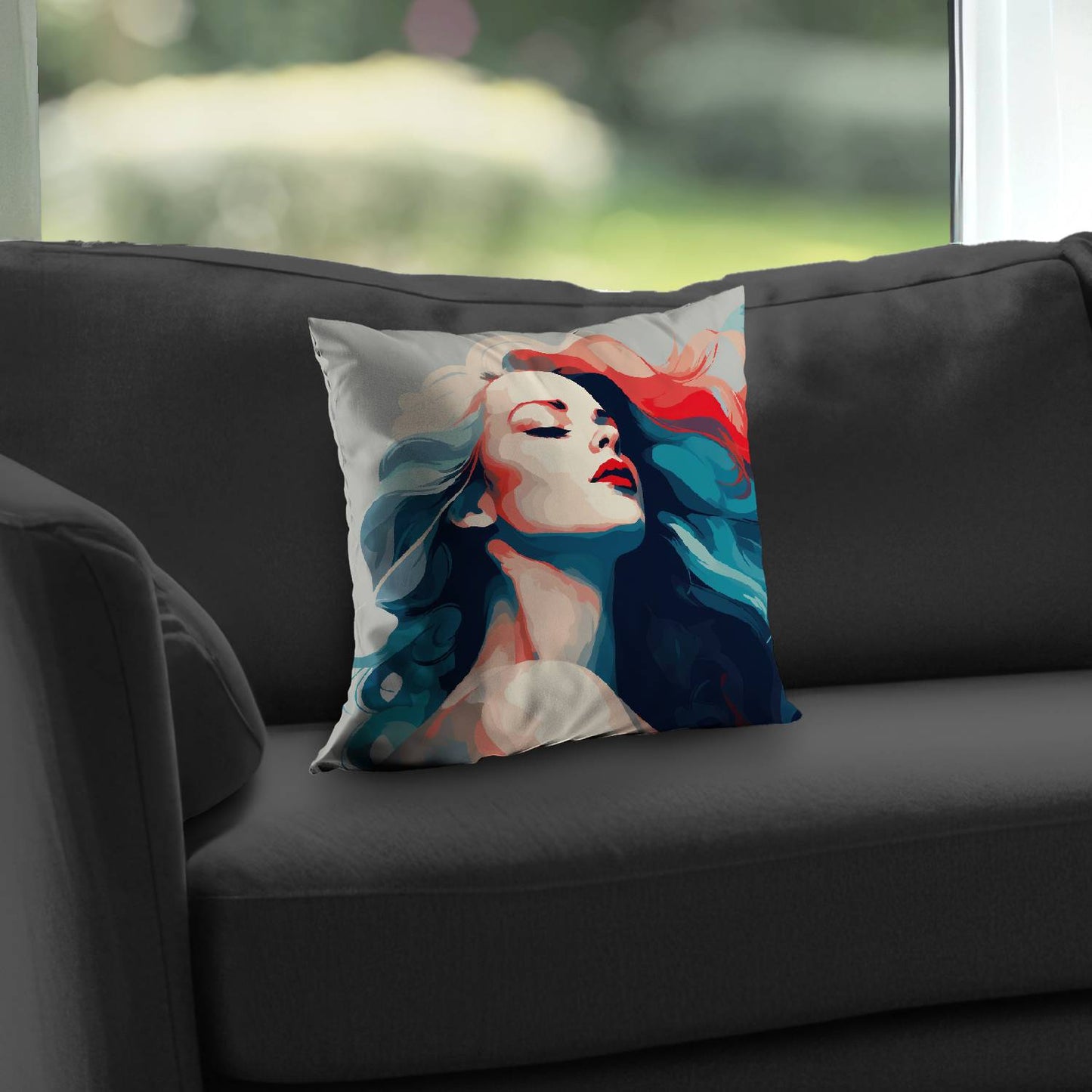 Beauty at its purest - Throw pillow - Print on demand