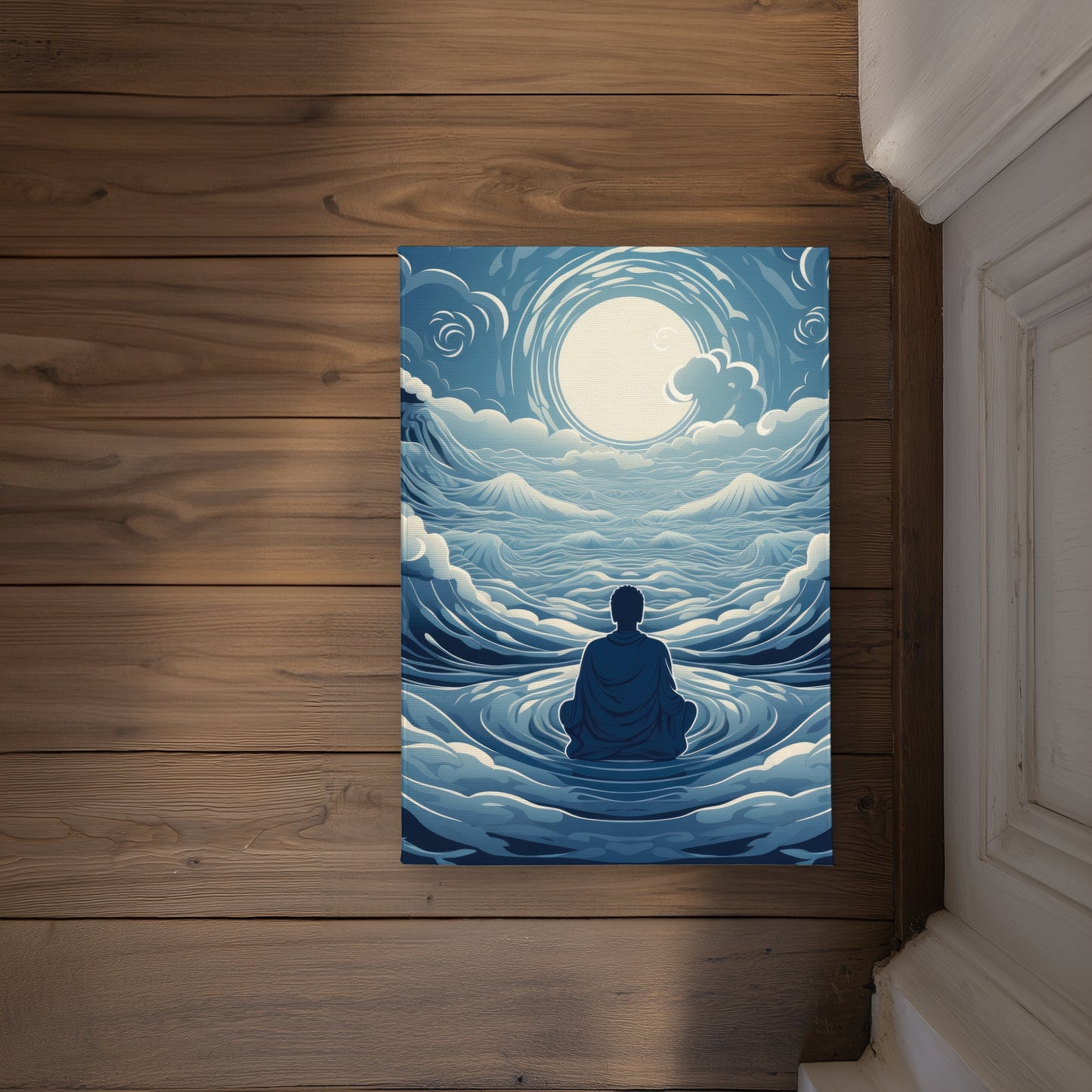 Infinite Wisdom White Indoor Outdoor Door Mat - Home Decor