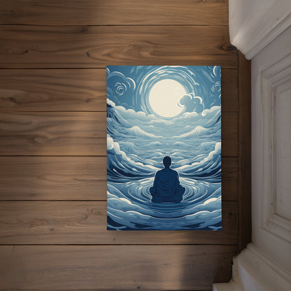 Infinite Wisdom White Indoor Outdoor Door Mat - Home Decor