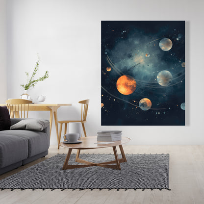 Deep Exploration Blue Canvas | Stunning Home Decor Art