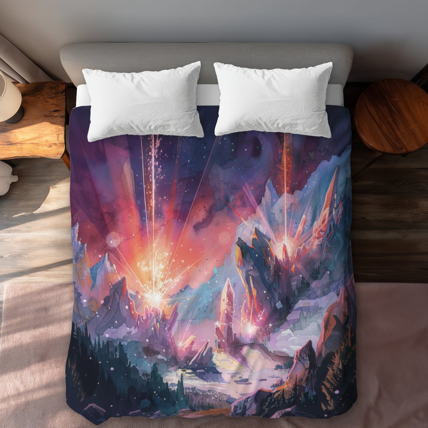 Housse de couette Beaming Signal | Parure de lit élégante pour la maison