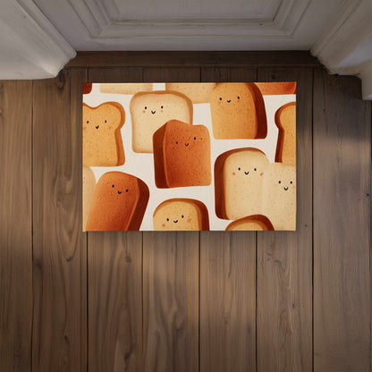 Paillasson Toasty Smiles | Tapis de décoration d'intérieur et d'extérieur