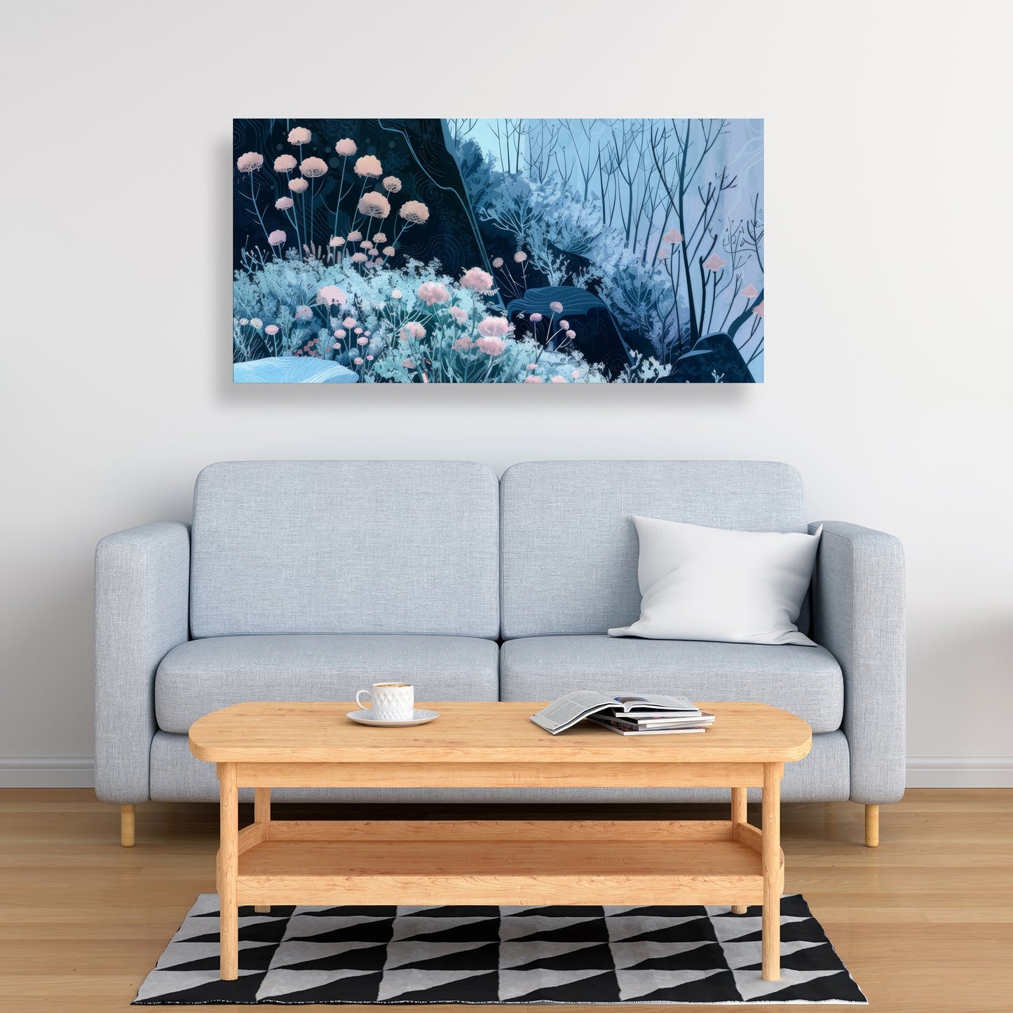 Annual freeze - Beige Canvas for Elegant Home Decor