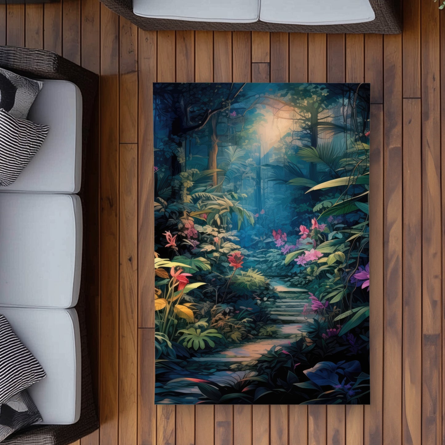 Against all odds - Green Outdoor Area Rug for Home Decor