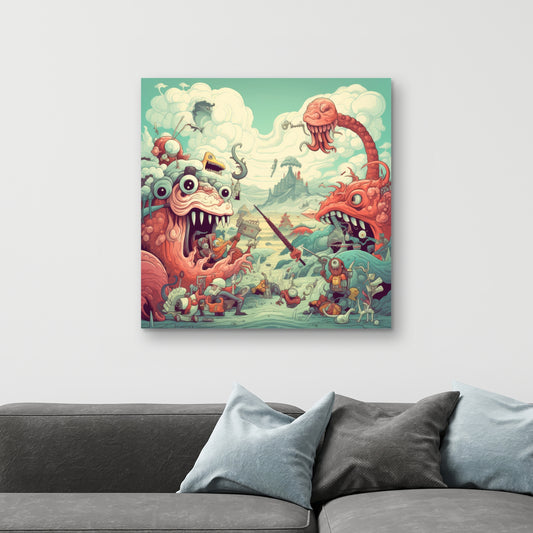 Day of reckoning - 32"x32" Canvas