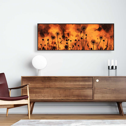 Ablaze - Black Framed Canvas Art for Elegant Home Decor