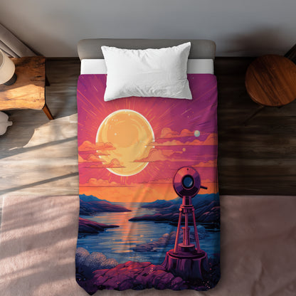Measure the Calm Blue Duvet Cover - Home Decor Essential