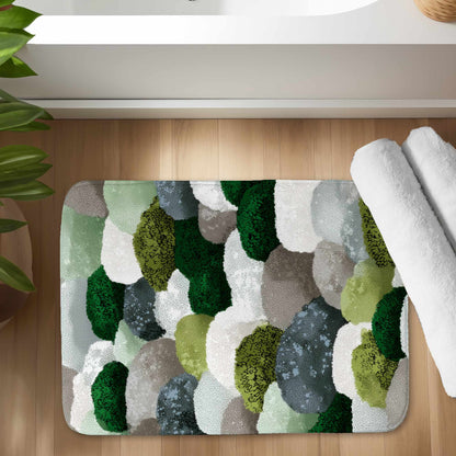 Mossy River Stones Bath Mat | Stylish Home Decor Rug
