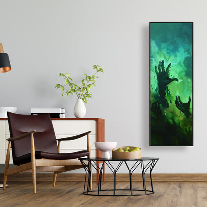 Hands of despair - 36"x36" Framed canvas