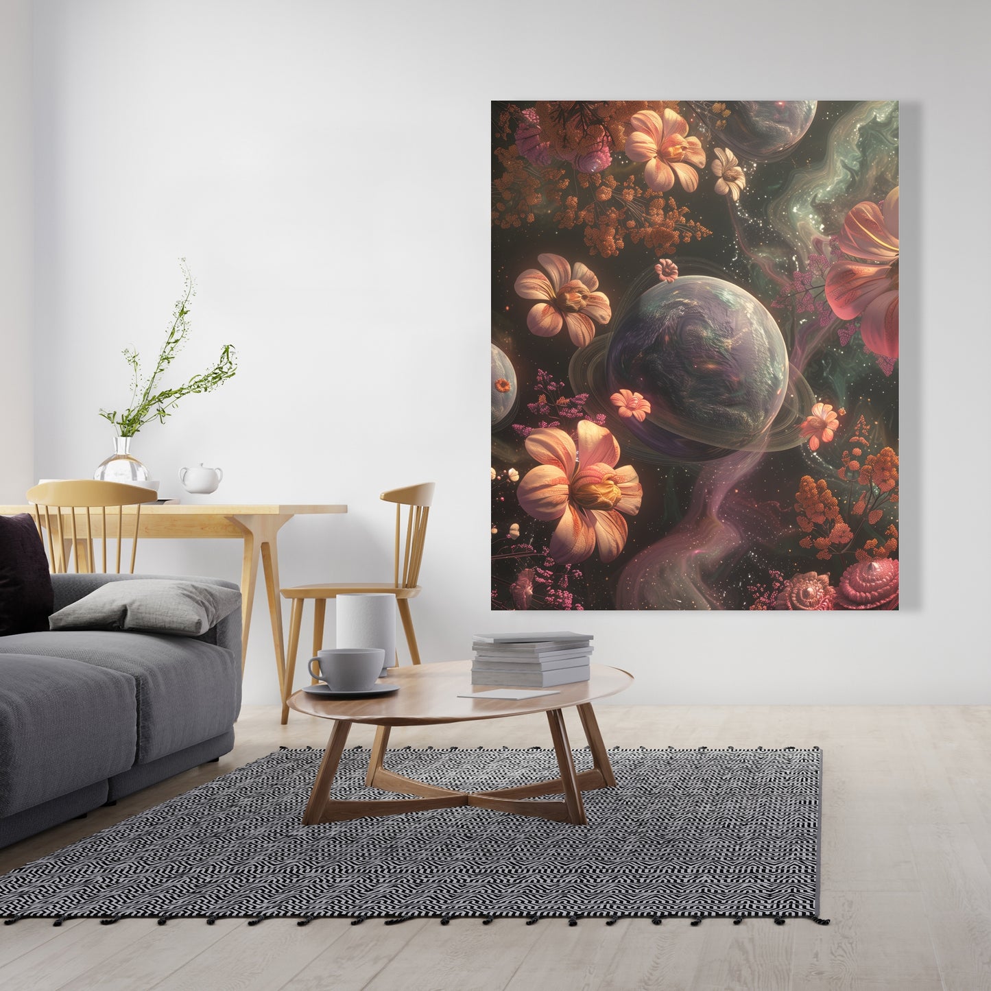 Flower space - 32"x32" Canvas
