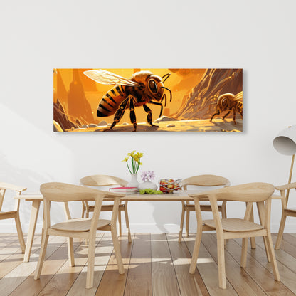 Bee world - 32"x32" Canvas