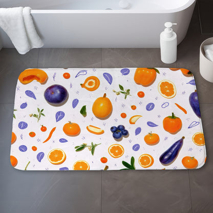 Orange and purple - 17"x24" Bath mat