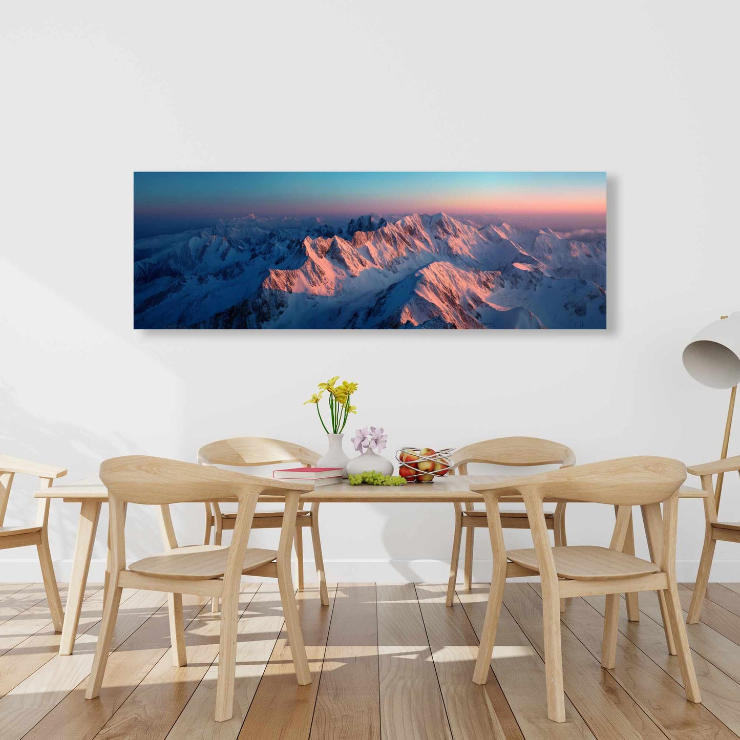 Sunny Peaks - Blue Canvas Art | Stylish Design