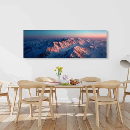 Sunny Peaks - Blue Canvas Art | Stylish Design