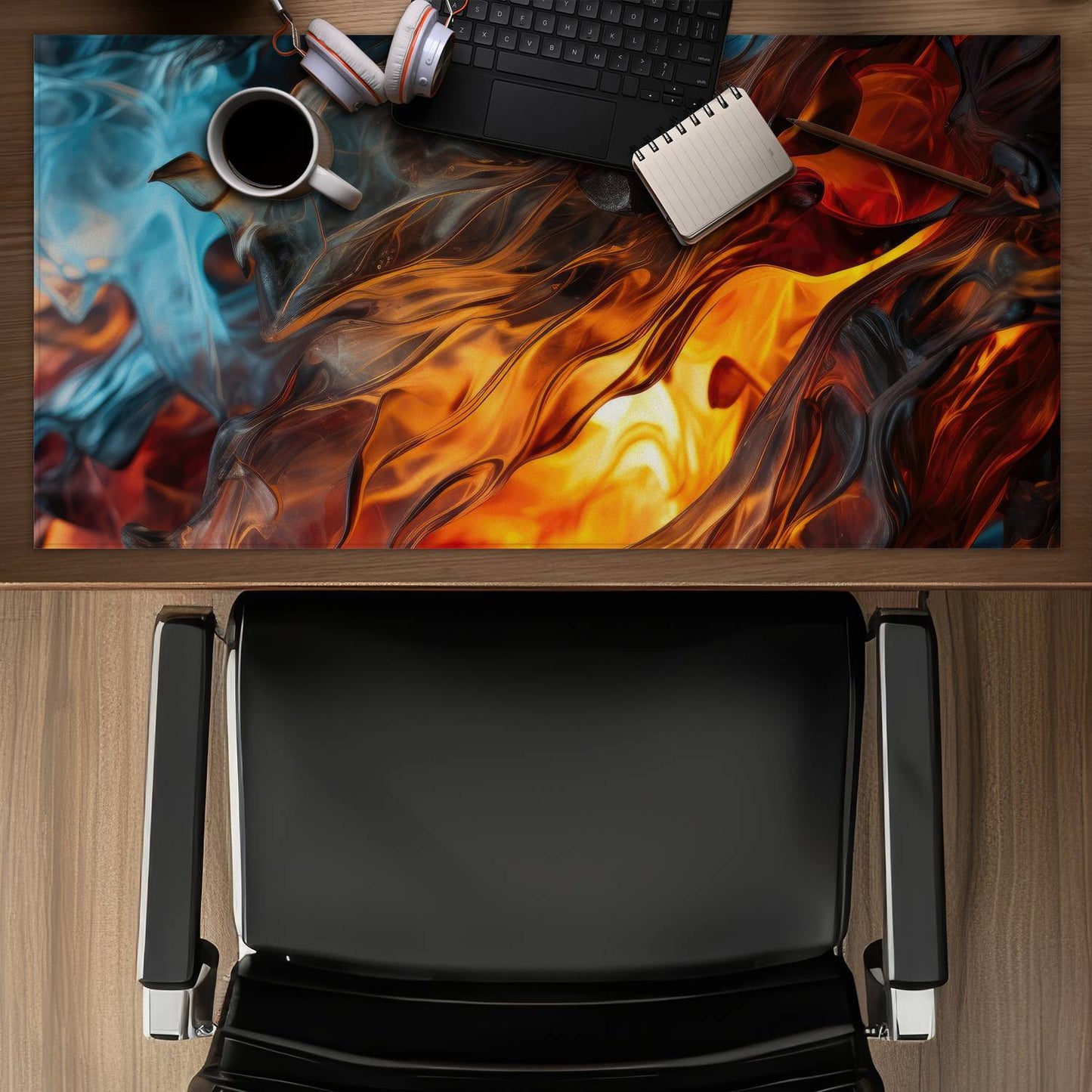 Crystallized fire - Desk mat - Print on demand