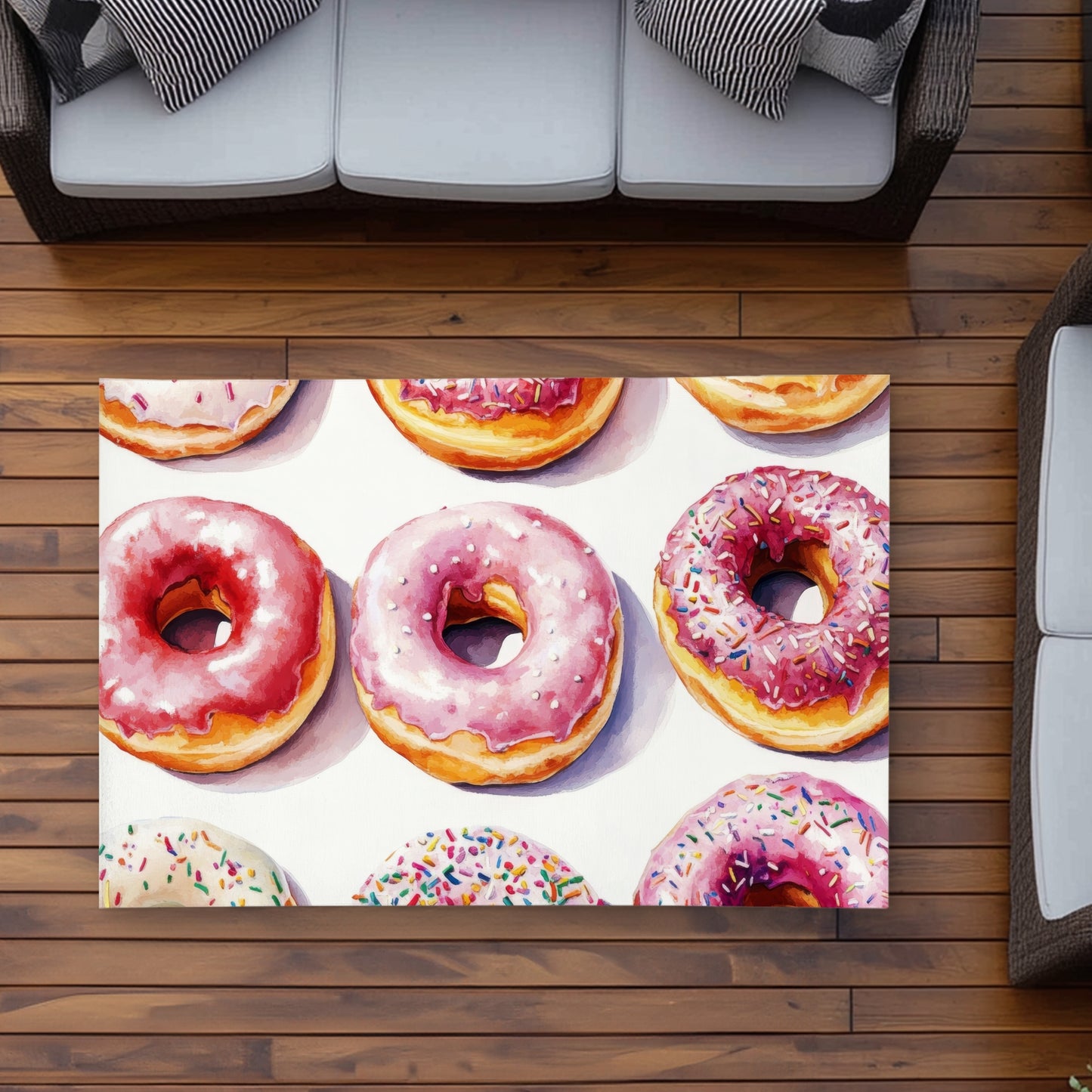 Yummy Pink Outdoor Area Rug | Stylish Home Decor Accent