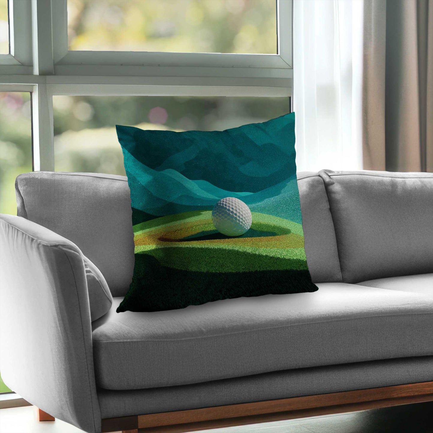 Landing Poly Twill Throw Pillow - Stylish Home Decor Accent