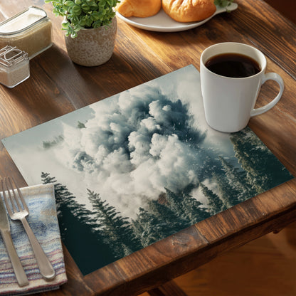 Unwanted Catastrophe White Polyester Placemat for Home Decor