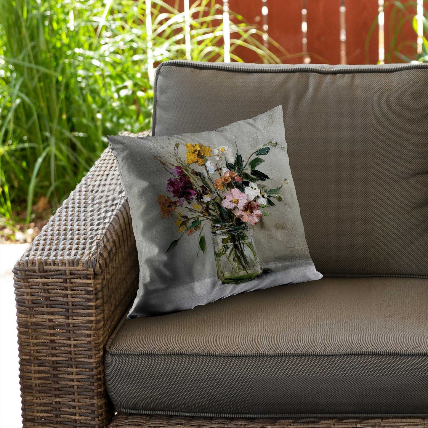 Still Life Poly Twill Throw Pillow - Home Decor Accent