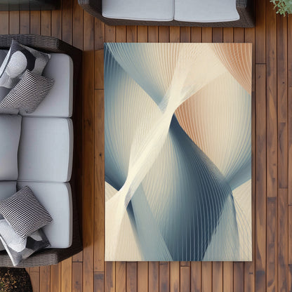 Heavenly threads White Outdoor Area Rug for Home Decor
