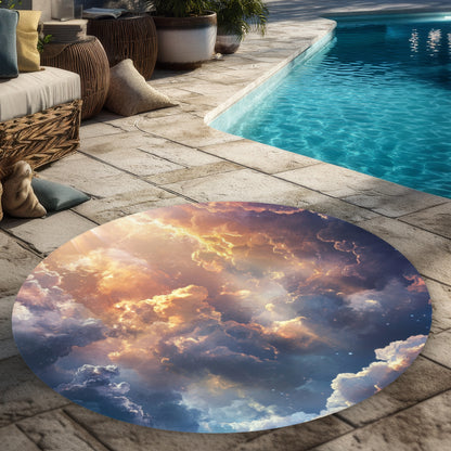 Piercing Light Round Outdoor Area Rug | Stylish Home Decor