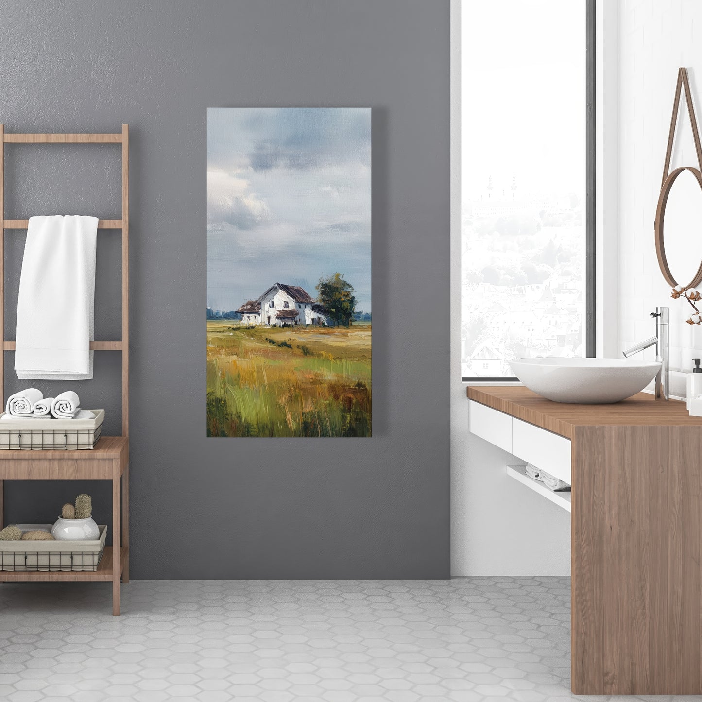 Marsh White Canvas for Home Decor - Stylish Wall Art