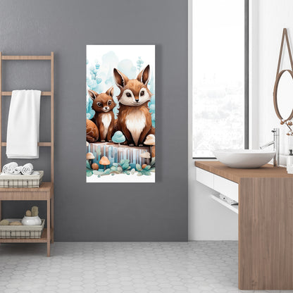 Two pals - White Canvas Home Decor for Stylish Interiors