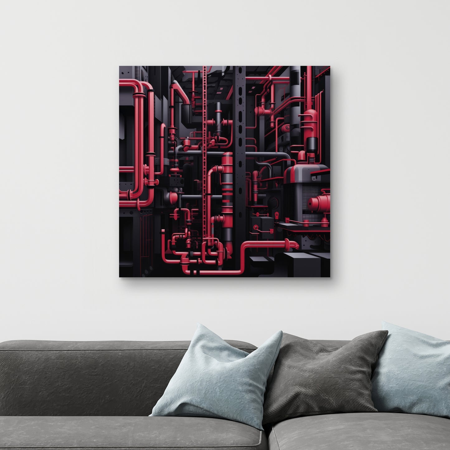 Machinery - 32"x32" Canvas