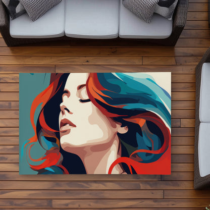 Zen Red Outdoor Area Rug | Stylish Home Decor for Patios