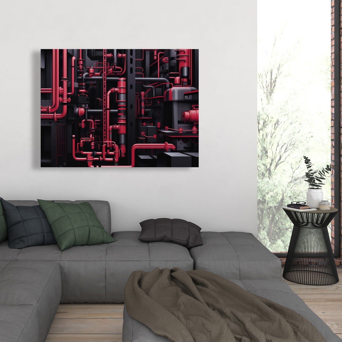 Machinery - 32"x32" Canvas