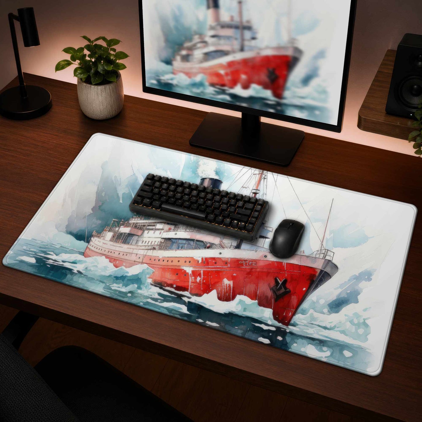 Tapis de bureau Icebreaker – Décoration d'intérieur élégante, Surface durable