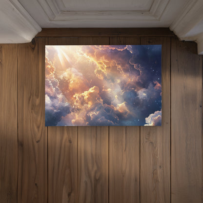 Piercing Light White Indoor Outdoor Door Mat | Home Decor